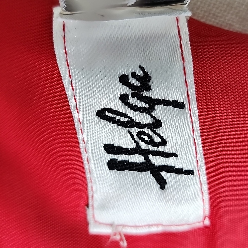 VINTAGE "HELGA" RED/BLACK DRESS SZ 8? - Picture 7 of 8